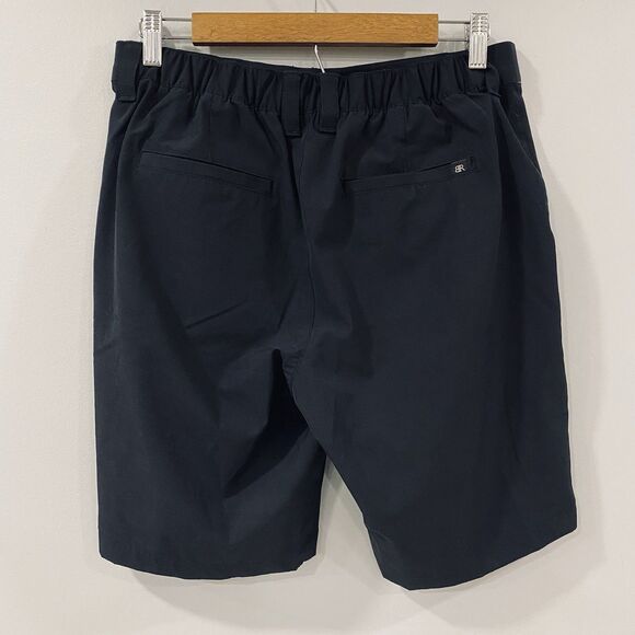 BANANA REPUBLIC Men's 32 Flat Front Technical Shorts Black Preppy Summer Golf - Picture 2 of 16